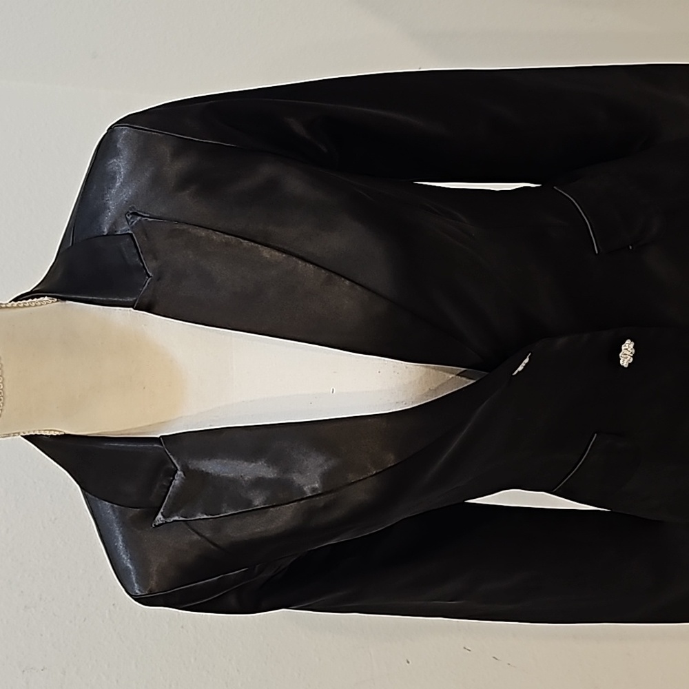 Wet Seal Satain Black Blazer Size M Dressy Party NWT - Picture 12 of 12